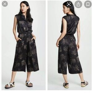 Vince Woodblock Floral Jumper Small
